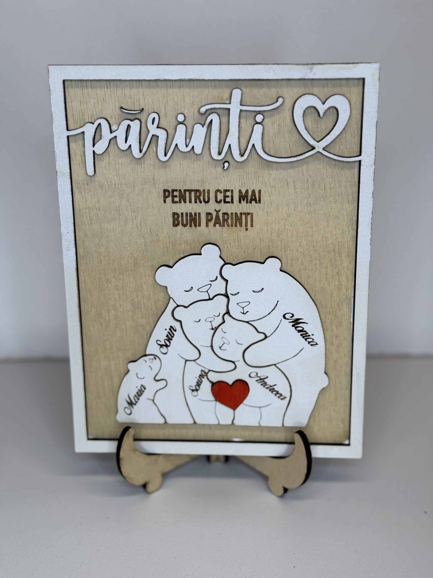 Cadou pentru Parinti cu Ursi Personalizat